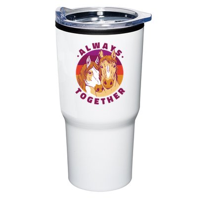 Always Together Horses Sunset Tumbler