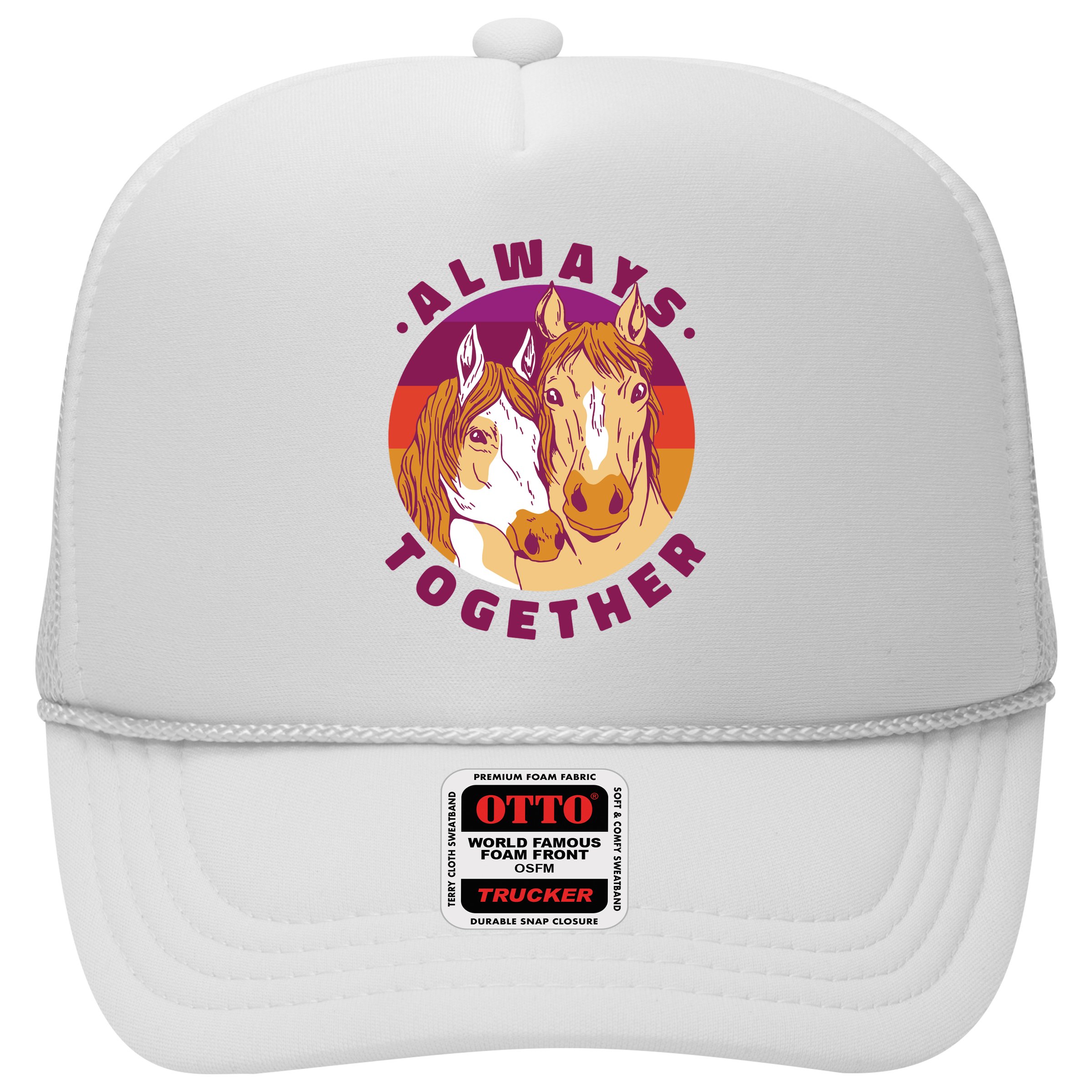 Always Together Horses Sunset Hat