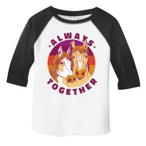 Always Together Horses Sunset Toddler Fine Jersey T-Shirt