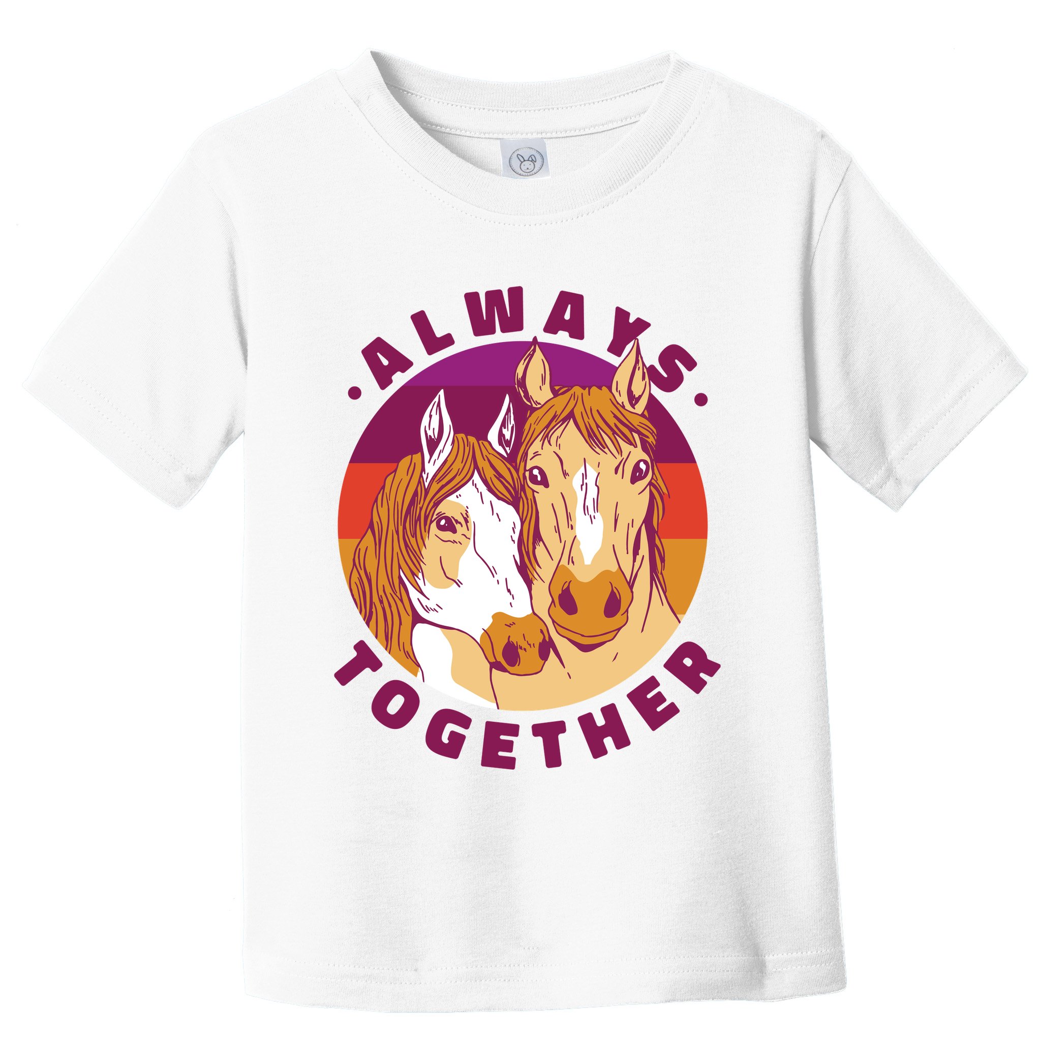 Always Together Horses Sunset Toddler T-Shirt