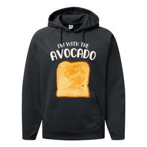 Avocado Toast Halloween Costume Hilariously Clever! Performance Fleece Hoodie