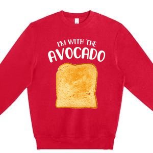 Avocado Toast Halloween Costume Hilariously Clever! Premium Crewneck Sweatshirt