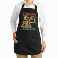A Thousand Is Never Enough Skeleton Sober Sobriety Recovery Apron