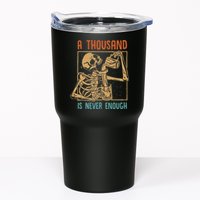 A Thousand Is Never Enough Skeleton Sober Sobriety Recovery Tumbler