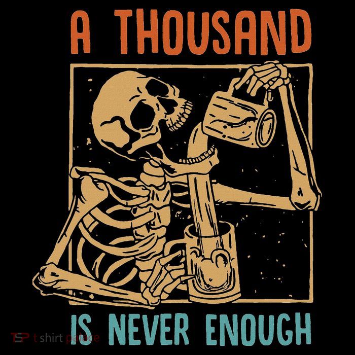 A Thousand Is Never Enough Skeleton Sober Sobriety Recovery Cooling Performance Long Sleeve Crew