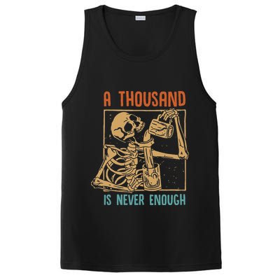 A Thousand Is Never Enough Skeleton Sober Sobriety Recovery PosiCharge Competitor Tank