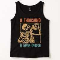 A Thousand Is Never Enough Skeleton Sober Sobriety Recovery Tank Top