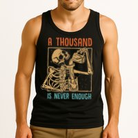 A Thousand Is Never Enough Skeleton Sober Sobriety Recovery Tank Top