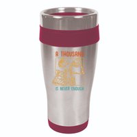 A Thousand Is Never Enough Skeleton Sober Sobriety Recovery 16oz Travel Tumbler