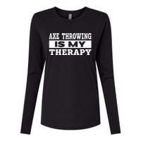 Axe Throwing Is Competition Throwing Axe On A Ax Throwing Womens Cotton Relaxed Long Sleeve T-Shirt