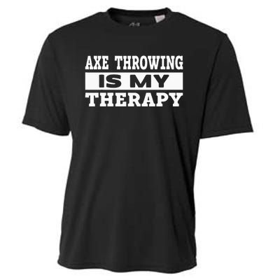 Axe Throwing Is Competition Throwing Axe On A Ax Throwing Cooling Performance Crew T-Shirt