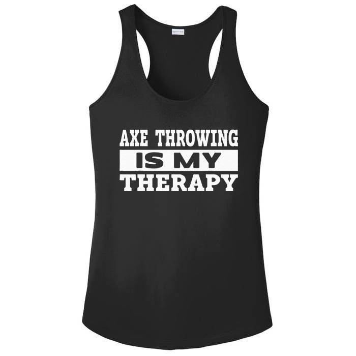 Axe Throwing Is Competition Throwing Axe On A Ax Throwing Ladies PosiCharge Competitor Racerback Tank