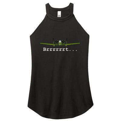 A10 Thunderbolt Ii Warthog Funny Graphic Women's Perfect Tri Rocker Tank