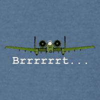 A10 Thunderbolt Ii Warthog Funny Graphic Garment-Dyed Sweatshirt