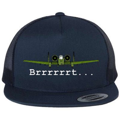 A10 Thunderbolt Ii Warthog Funny Graphic Flat Bill Trucker Hat