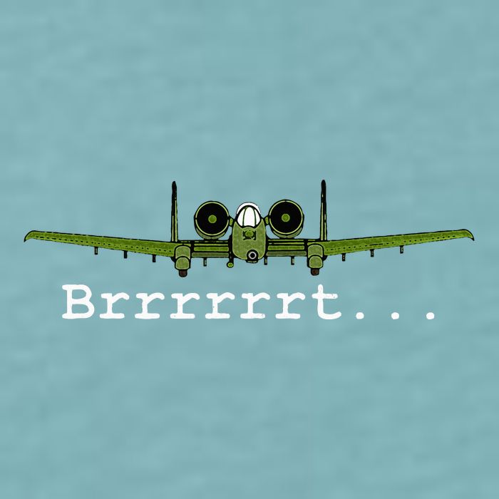 A10 Thunderbolt Ii Warthog Funny Graphic Sueded Cloud Jersey T-Shirt