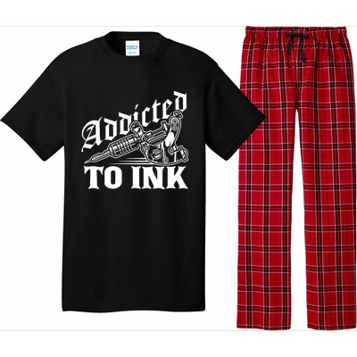 Addicted To Ink Tattoo Lover Tattoo Artist Pajama Set