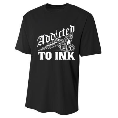 Addicted To Ink Tattoo Lover Tattoo Artist Performance Sprint T-Shirt