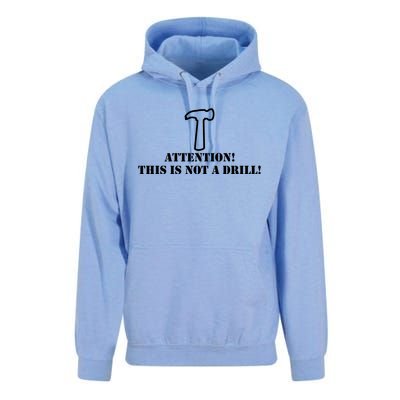 Attention! This Is Not A Drill! Dad Joke Father's Day Gift Meaningful Gift Unisex Surf Hoodie