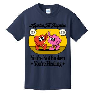 Aspire To Inspire (Mental Health) (Mind & Heart) Kids T-Shirt