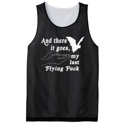 And There It Goes My Last Flying Fuck Funny Saying Mesh Reversible Basketball Jersey Tank