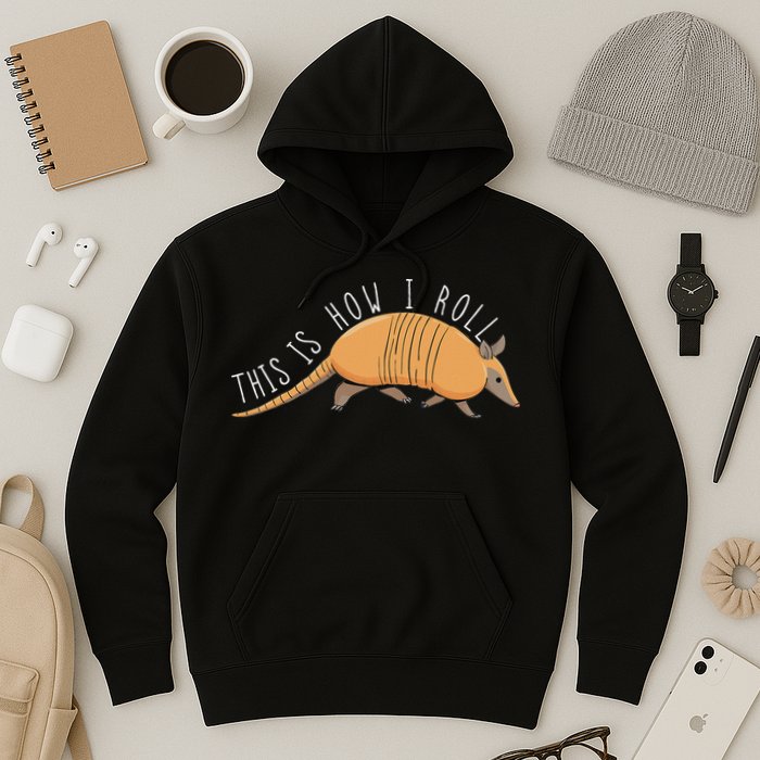 Armadillo This Is How I Roll Wildlife Armored Shell Hoodie