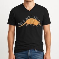 Armadillo This Is How I Roll Wildlife Armored Shell V-Neck T-Shirt