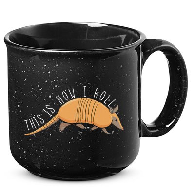 Armadillo This Is How I Roll Wildlife Armored Shell 15oz Campfire Ceramic Mug