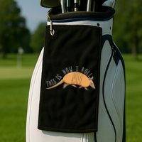 Armadillo This Is How I Roll Wildlife Armored Shell Golf Towel