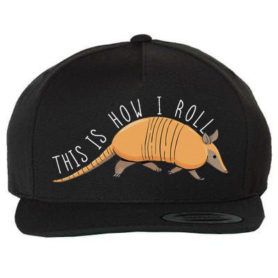 Armadillo This Is How I Roll Wildlife Armored Shell Wool Snapback Cap