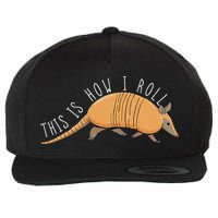 Armadillo This Is How I Roll Wildlife Armored Shell Wool Snapback Cap