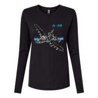 A10 Thunderbolt Ii Womens Cotton Relaxed Long Sleeve T-Shirt