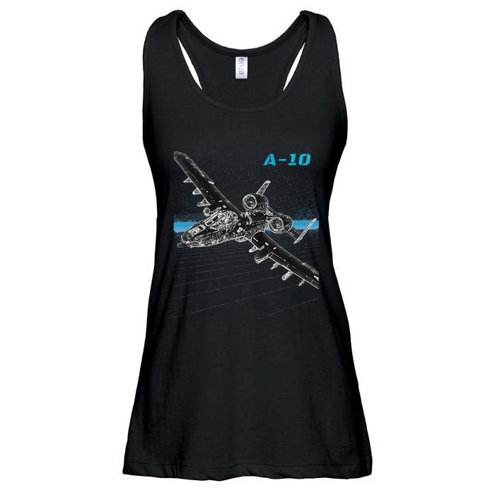 A10 Thunderbolt Ii Ladies Essential Flowy Tank