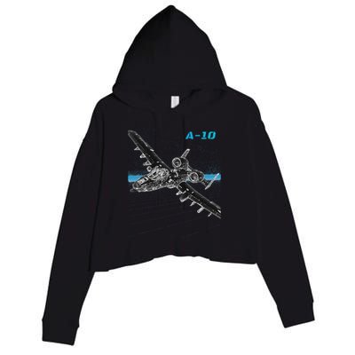 A10 Thunderbolt Ii Crop Fleece Hoodie