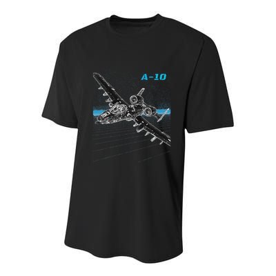 A10 Thunderbolt Ii Youth Performance Sprint T-Shirt