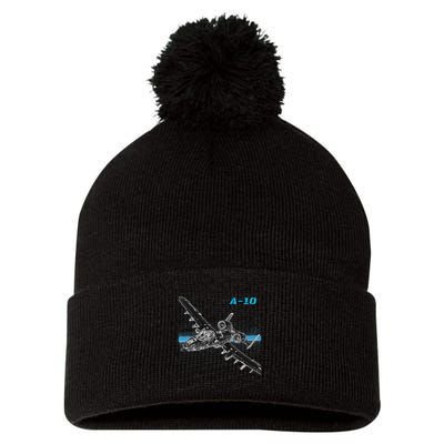 A10 Thunderbolt Ii Pom Pom 12in Knit Beanie