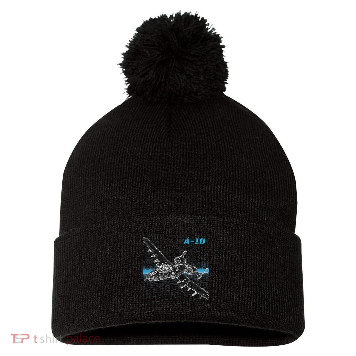 A10 Thunderbolt Ii Pom Pom 12in Knit Beanie