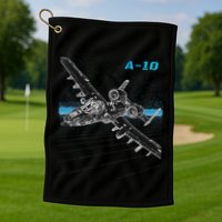 A10 Thunderbolt Ii Golf Towel
