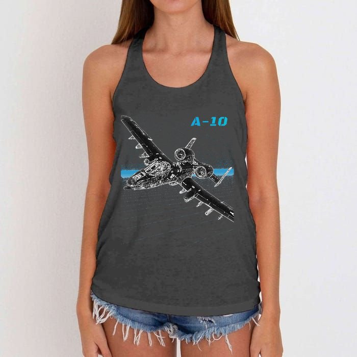 A10 Thunderbolt Ii Women's Knotted Racerback Tank