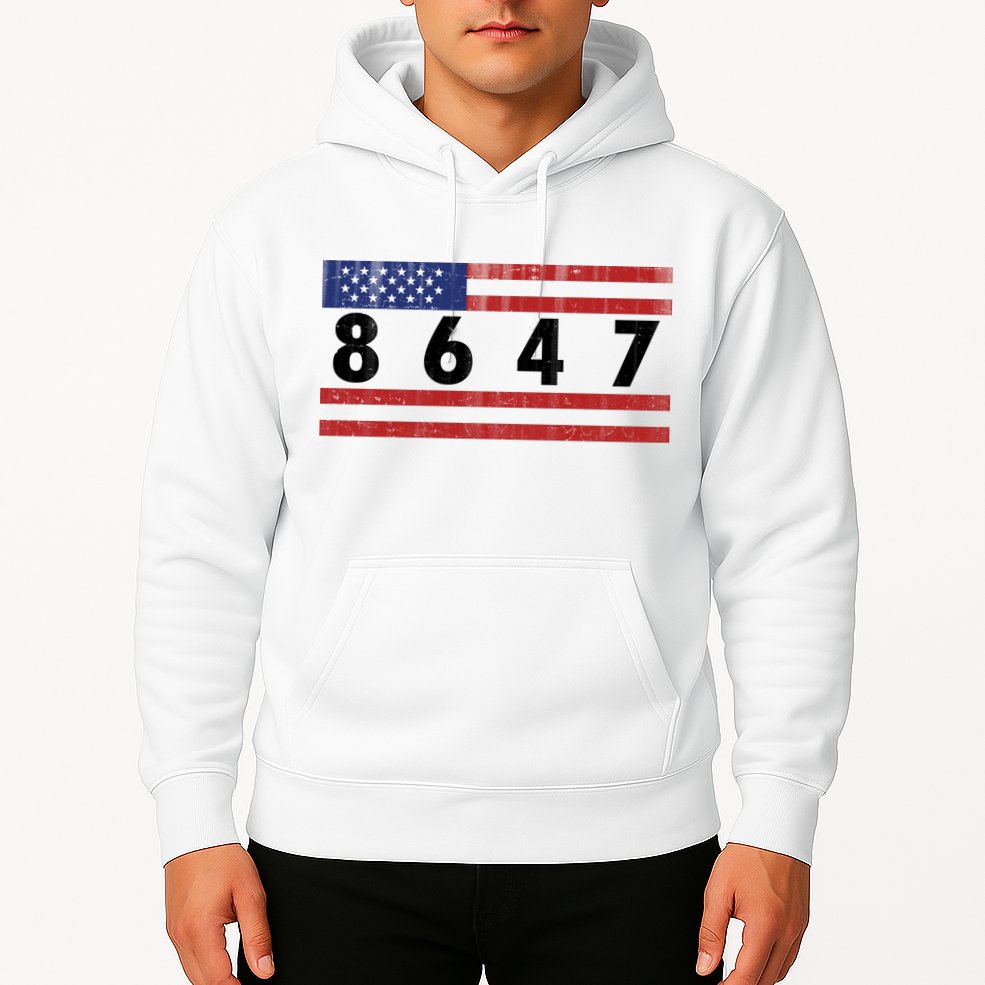 Anti Trump Impeach 47 8647 47th President US Flag Hoodie