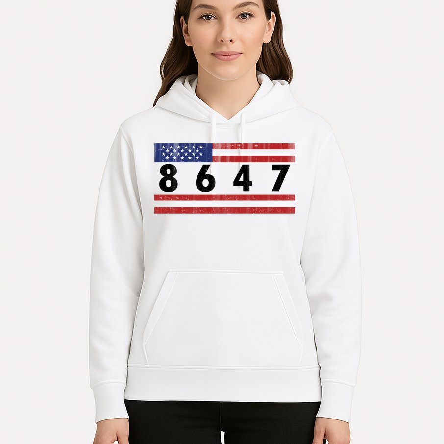 Anti Trump Impeach 47 8647 47th President US Flag Hoodie