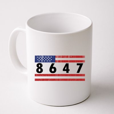 Anti Trump Impeach 47 8647 47th President US Flag Mug