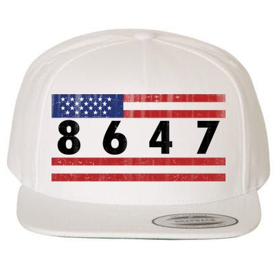 Anti Trump Impeach 47 8647 47th President US Flag Wool Snapback Cap