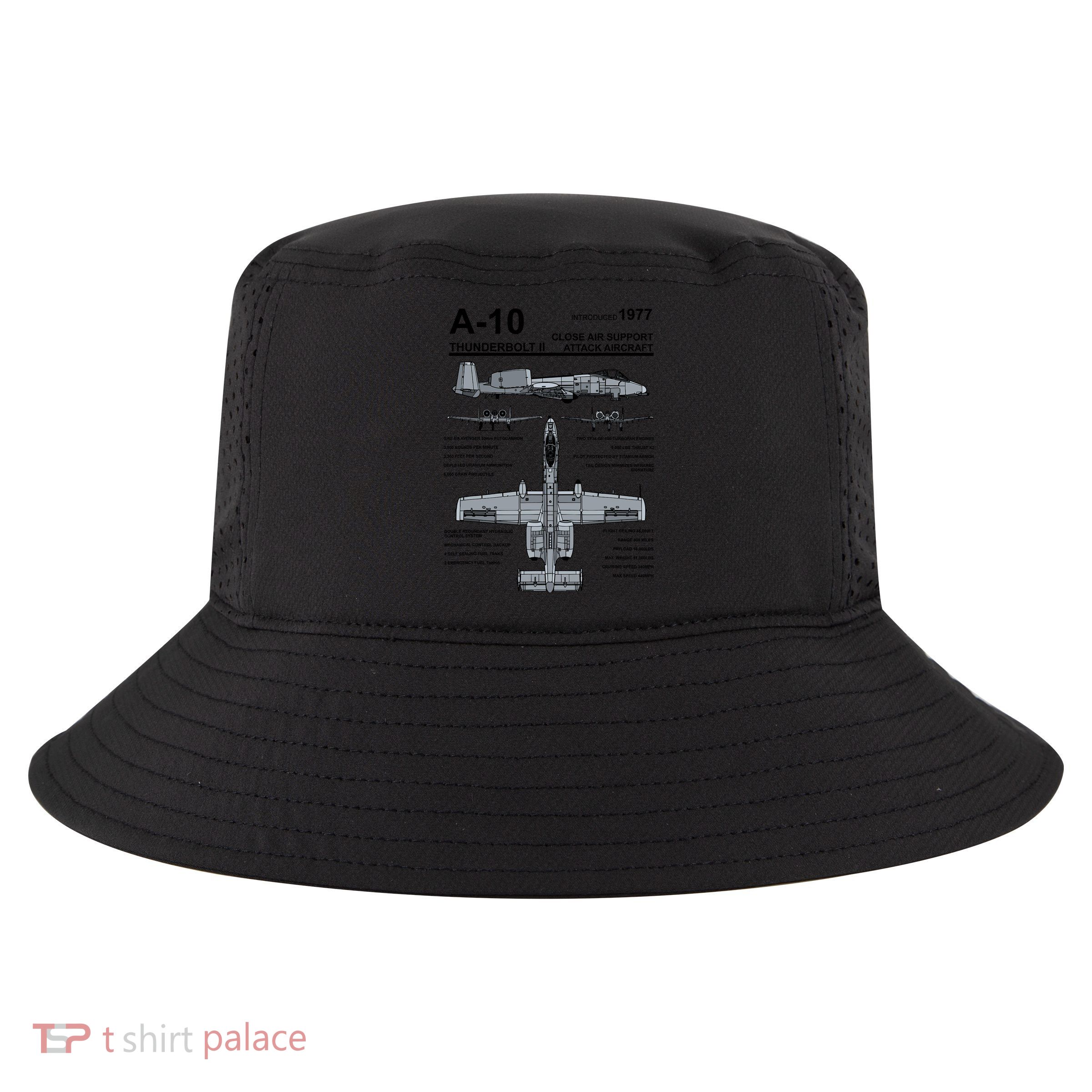 A10 Thunderbolt Ii Warthog Military Jet Spec Diagram Cool Comfort Performance Bucket Hat