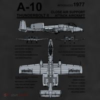 A10 Thunderbolt Ii Warthog Military Jet Spec Diagram Cool Comfort Performance Bucket Hat