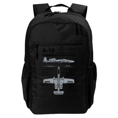 A10 Thunderbolt Ii Warthog Military Jet Spec Diagram Backpack