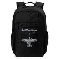 A10 Thunderbolt Ii Warthog Military Jet Spec Diagram Backpack