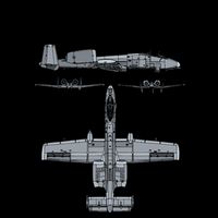 A10 Thunderbolt Ii Warthog Military Jet Spec Diagram Sustainable Bucket Hat