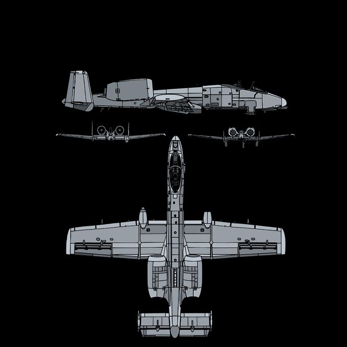 A10 Thunderbolt Ii Warthog Military Jet Spec Diagram Sustainable Bucket Hat