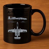 A10 Thunderbolt Ii Warthog Military Jet Spec Diagram 11oz C Handle Ceramic Mug
